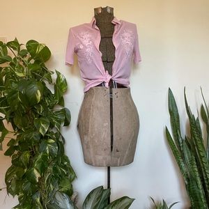 Pink vintage button up!